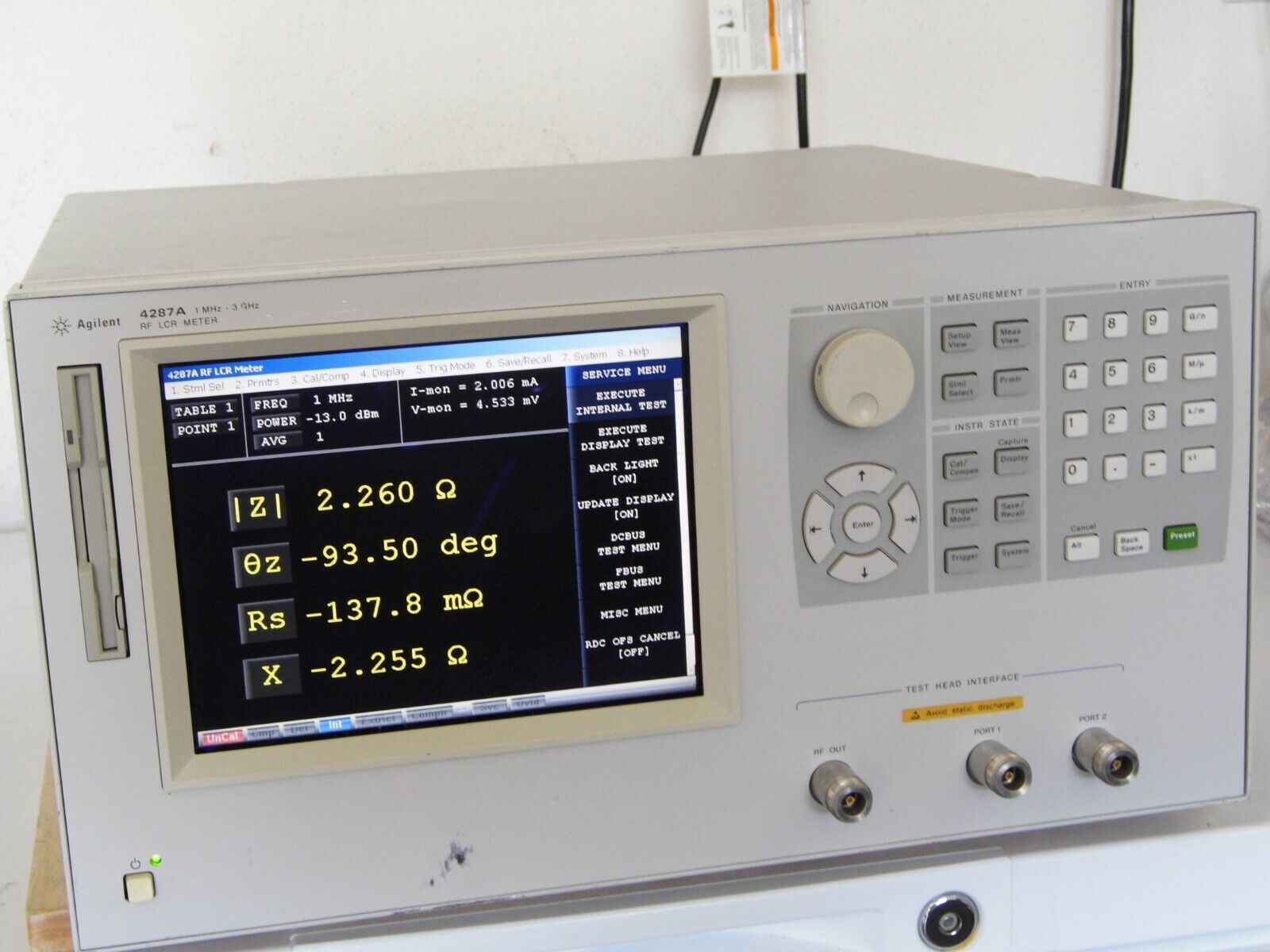 Agilent / HP 4287A 1 MHz to 3 GHz RF LCR Meter Agilent / HP 4287A 1 MHz to 3 GHz RF LCR Meter